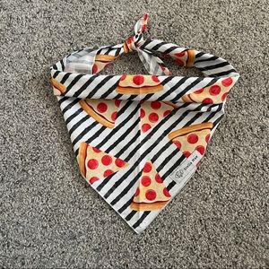 🐾 Pizza Stripes Dog Bandana